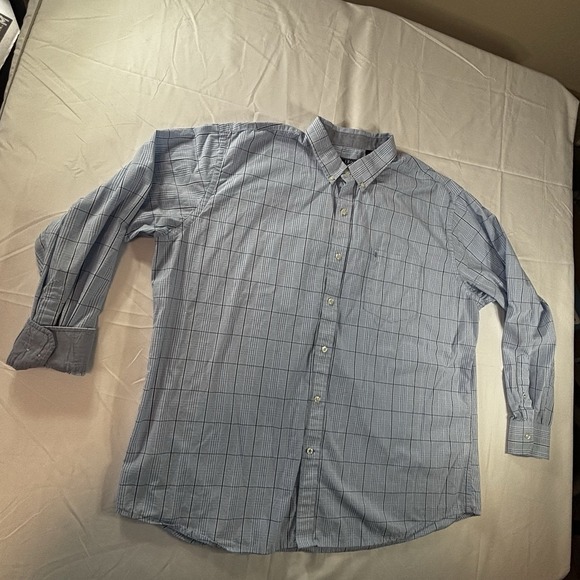 Izod Premium Essentials Size 2XL Men's Embroidered Pocket Logo Button Down Shirt - Picture 3 of 14